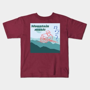 Mountain music Kids T-Shirt